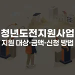 청년도전지원사업 지원 대상·금액·신청 방법