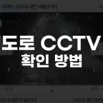 도로 CCTV 확인 방법